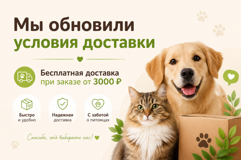 Обновили условия доставки